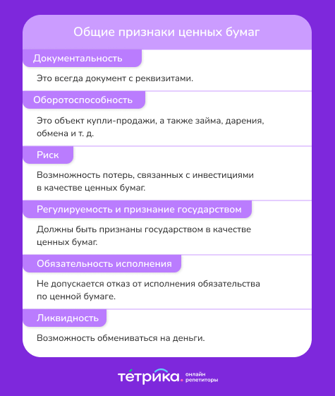 ценные бумаги