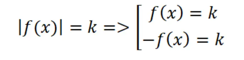 уравнение с модулем