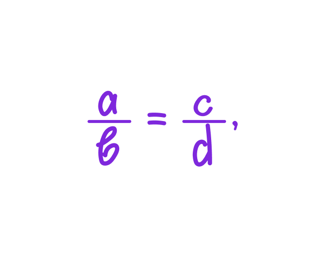 основное свойство пропорции
