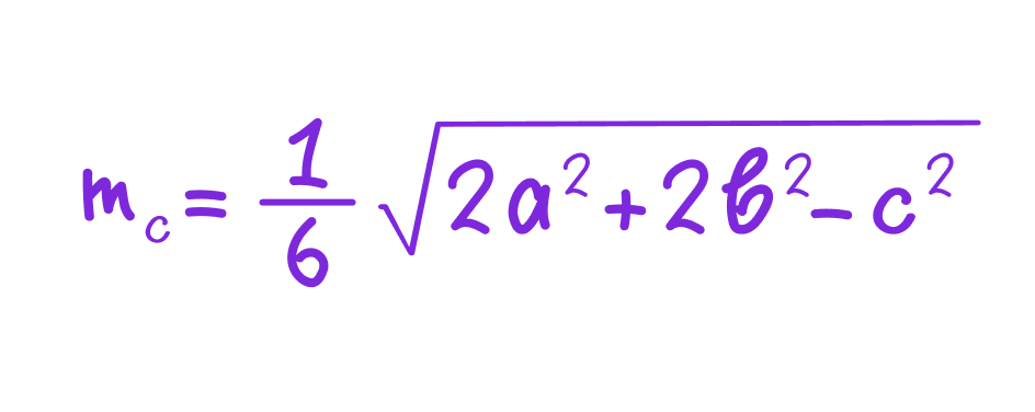 медиана в треугольниках